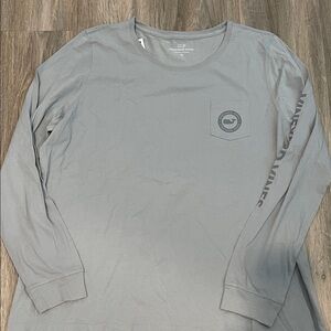 Vineyard Vines Men's Slate Long Sleeve Tee